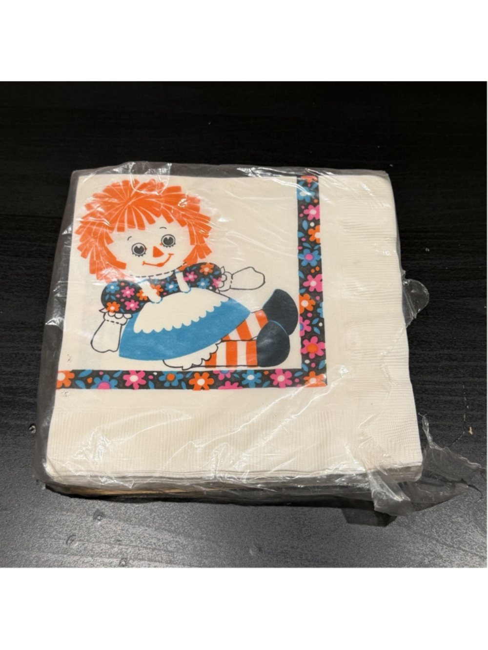 Hallmark Raggedy Ann Doll Party Napkins Sealed 16 Count Decoupage Craft Vintage